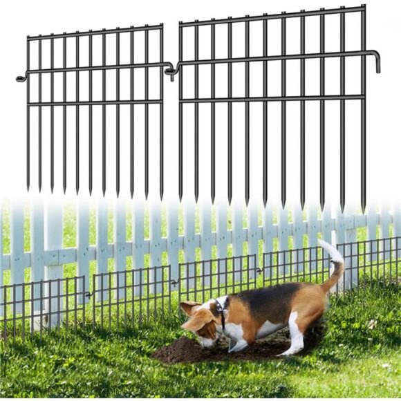 37ft (L) X 13in (H) Garden Animal Barrier Fence, 26 Pack No Dig Dog Fence - Picture 1 of 8